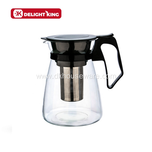 Dual Use glass Tea Coffee Maker with Filter